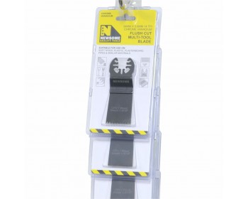 Clip Strip of 34mm x 0.6mm 14 TPI CRV Flush Cut Multi-Tool Blades